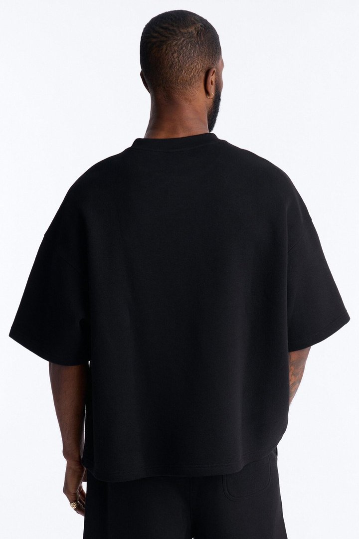 MIsfits Rhinestone Oversized Fleece Tee - Black