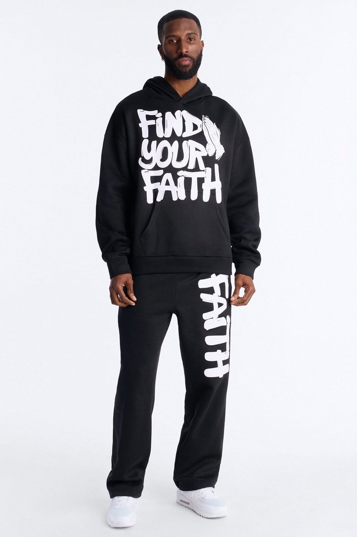 Find Your Faith Hoodie - Black