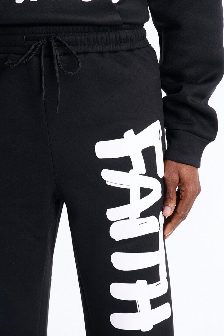 Find Your Faith Sweatpants - Black