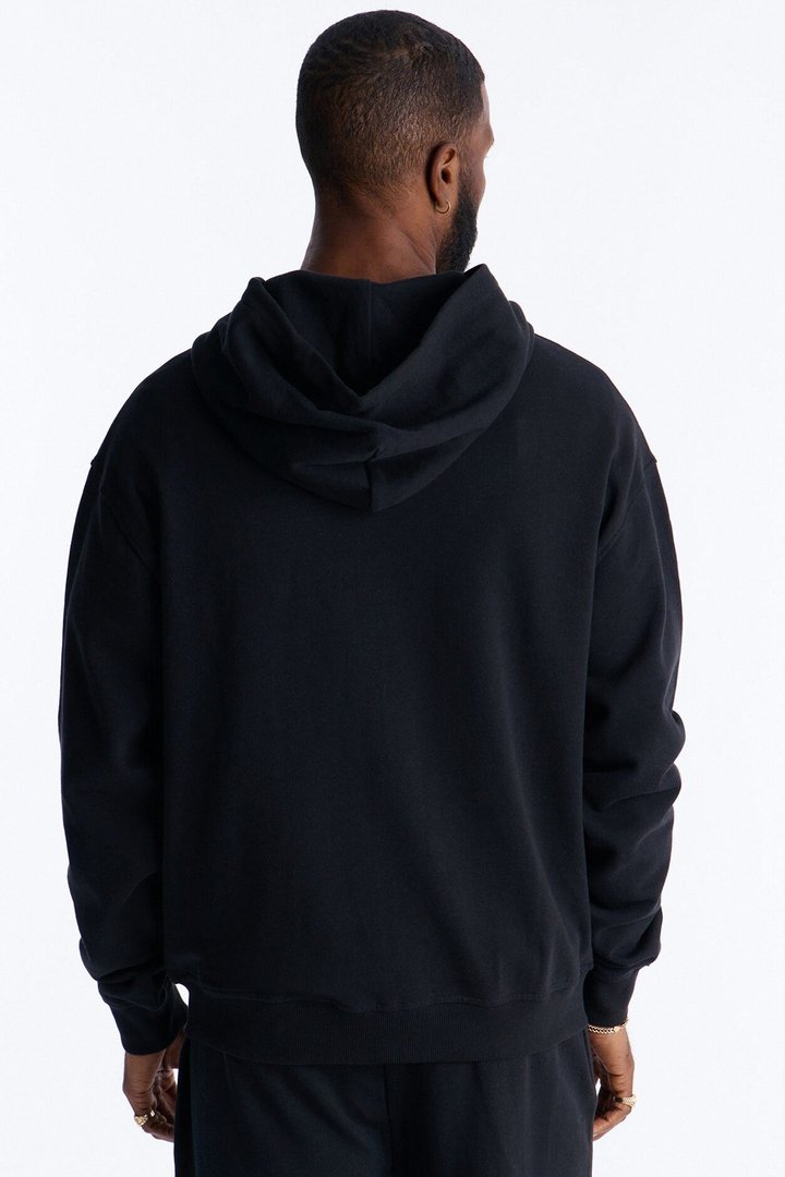 Pick Up Your Cross Patch Zip Hoodie - Black