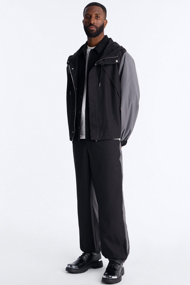 Straight Montalvo Mixed Worlds Trouser - Black