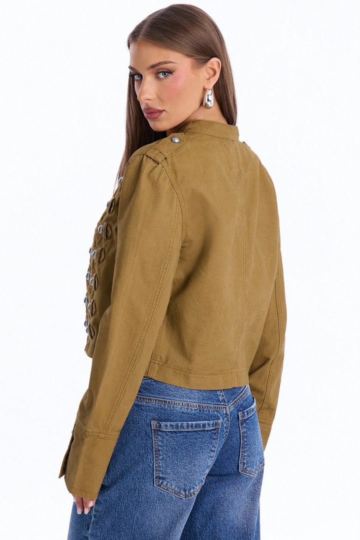 Stand For Something Twill Militant Conductor Jacket - Moss