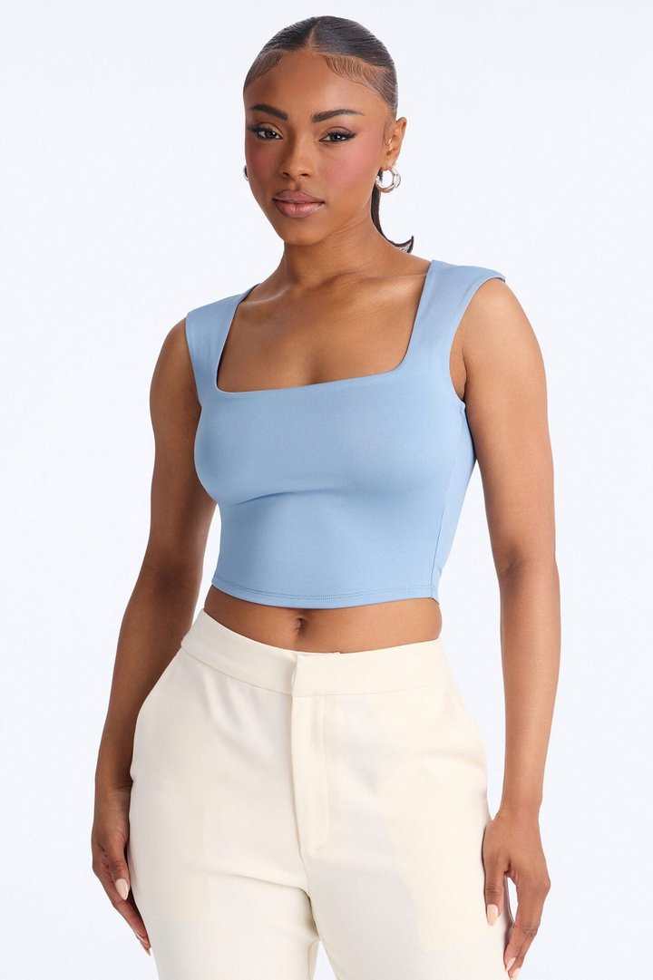 Christine Sleeveless Top - Blue