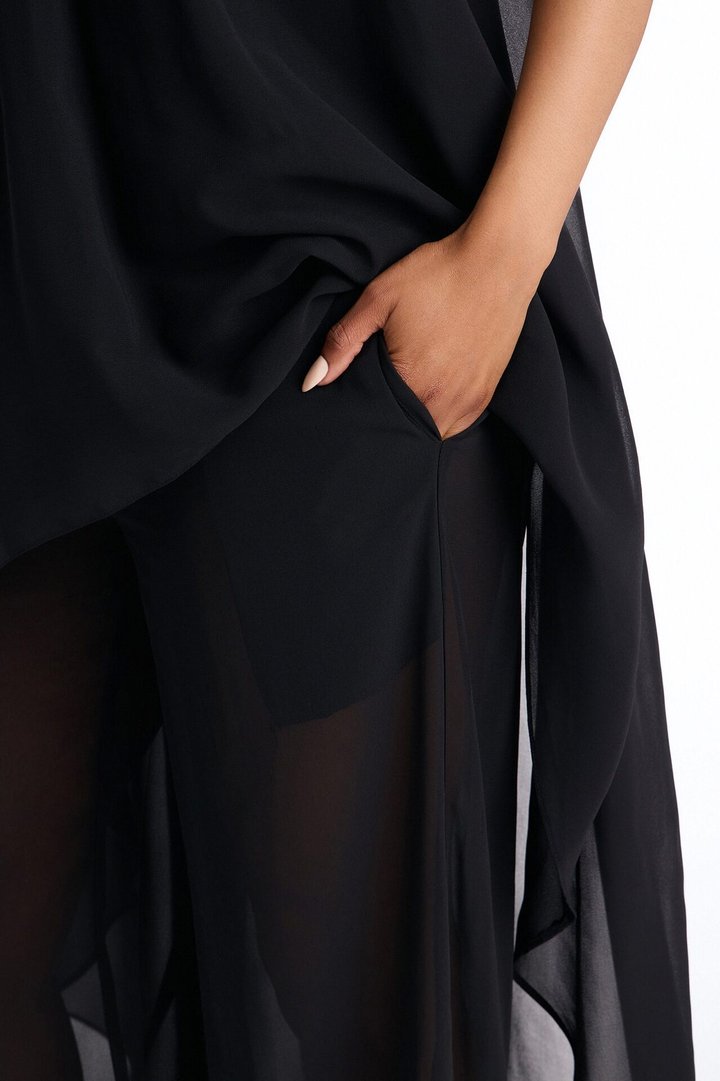 Jocelyn Flowy Halter Pant Set - Black