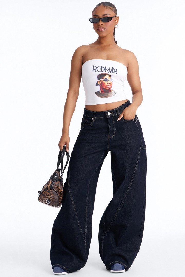 Dennis Rodman Tube Top - White