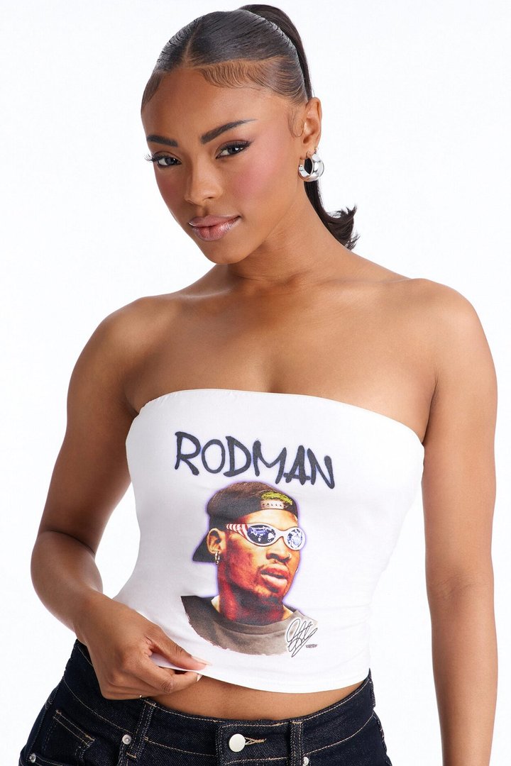 Dennis Rodman Tube Top - White