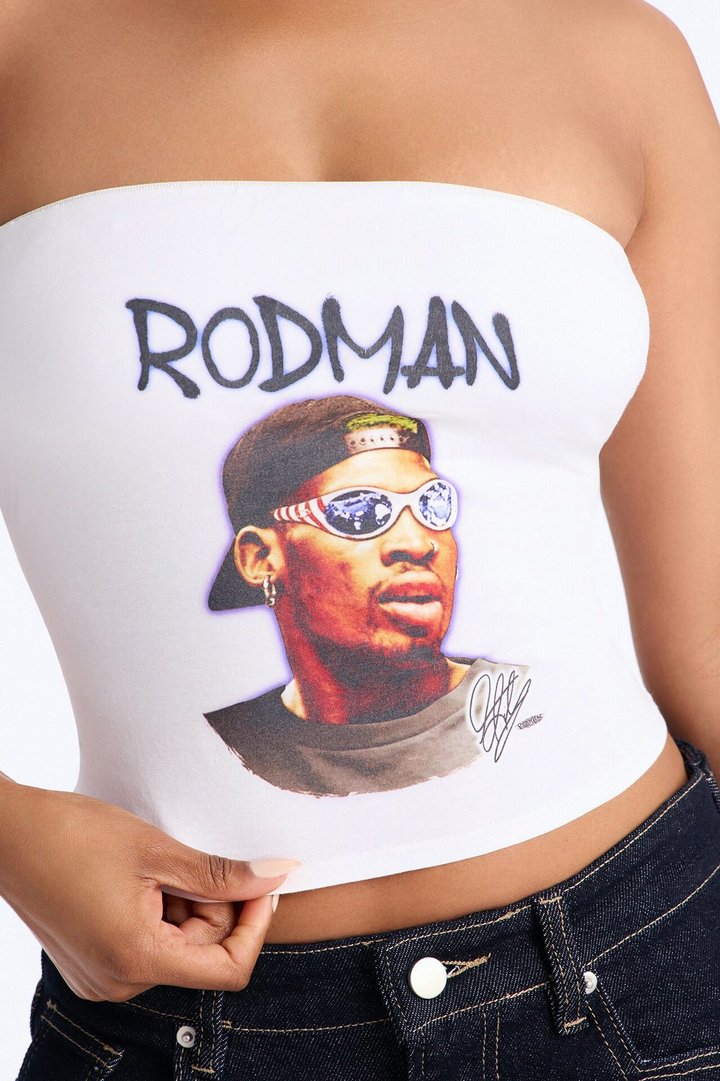 Dennis Rodman Tube Top - White