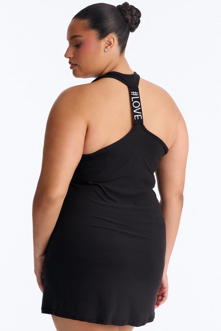 Don't Be Jealous PJ Sleep Dress - Black/Red