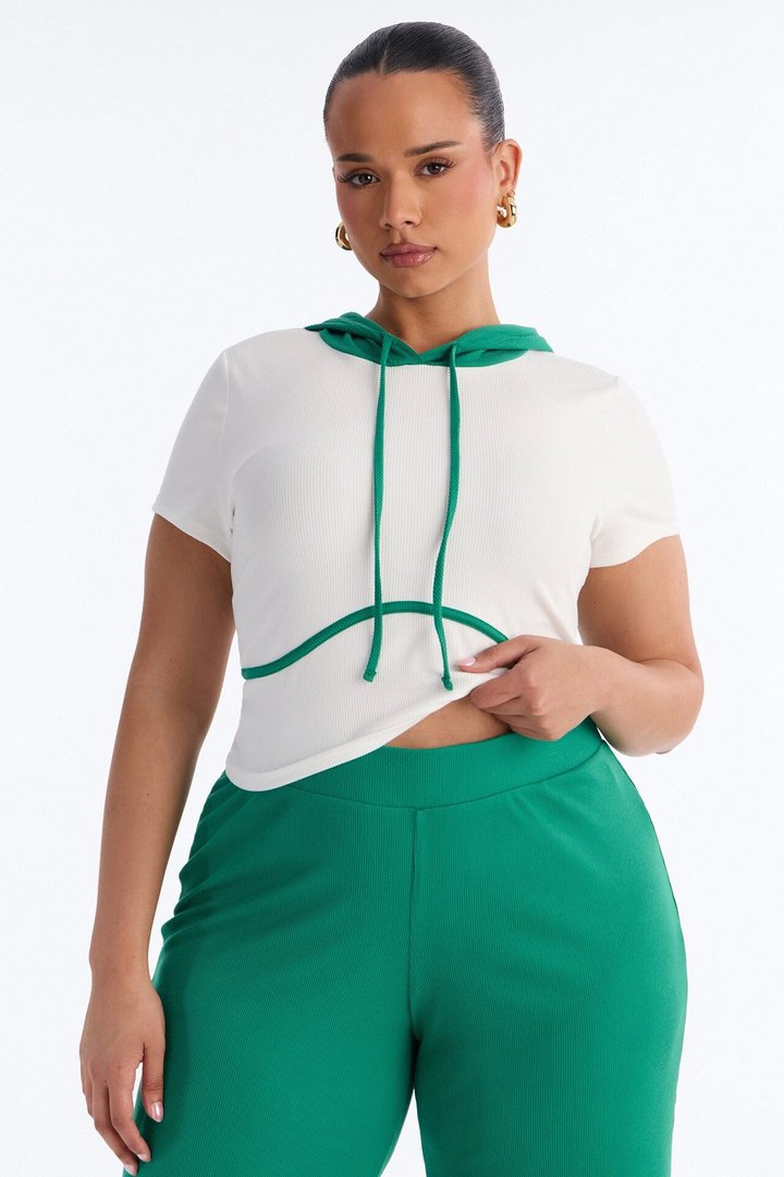 Scarlett Ribbed Pant Set - Kelly Green