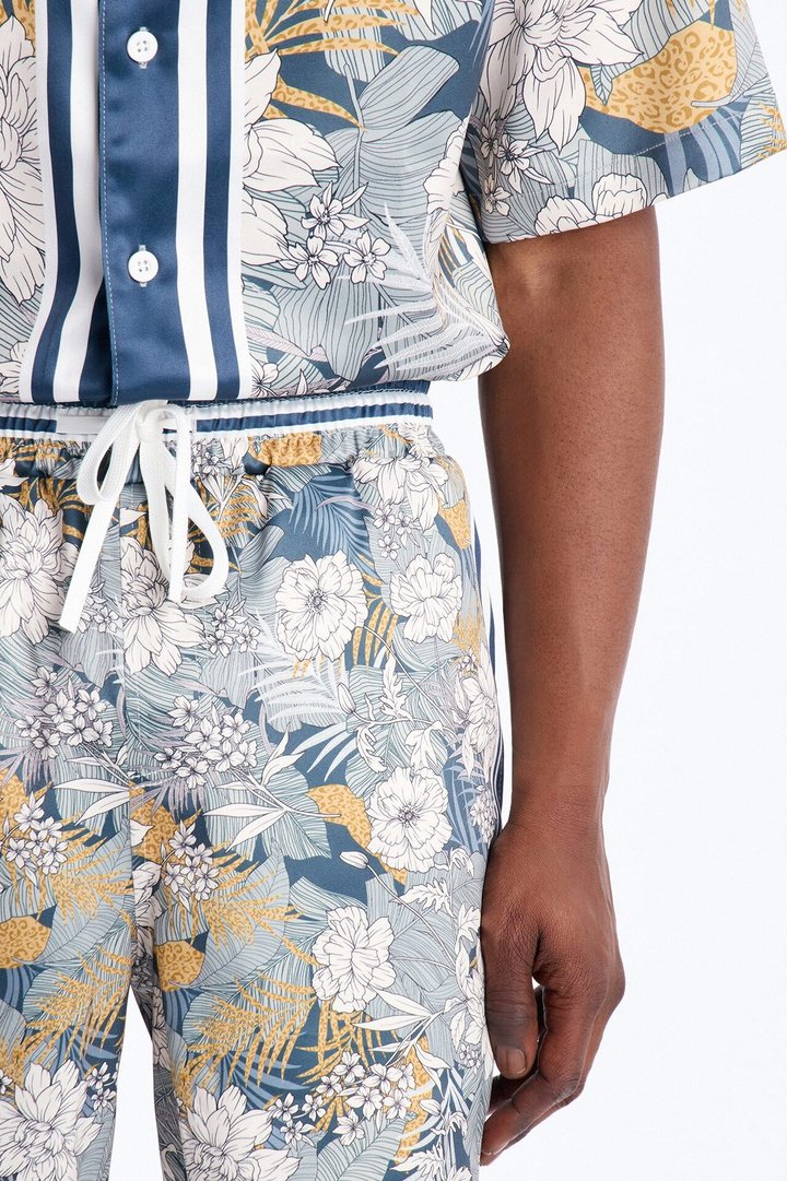 Relaxed Palm Vista Short - Blue
