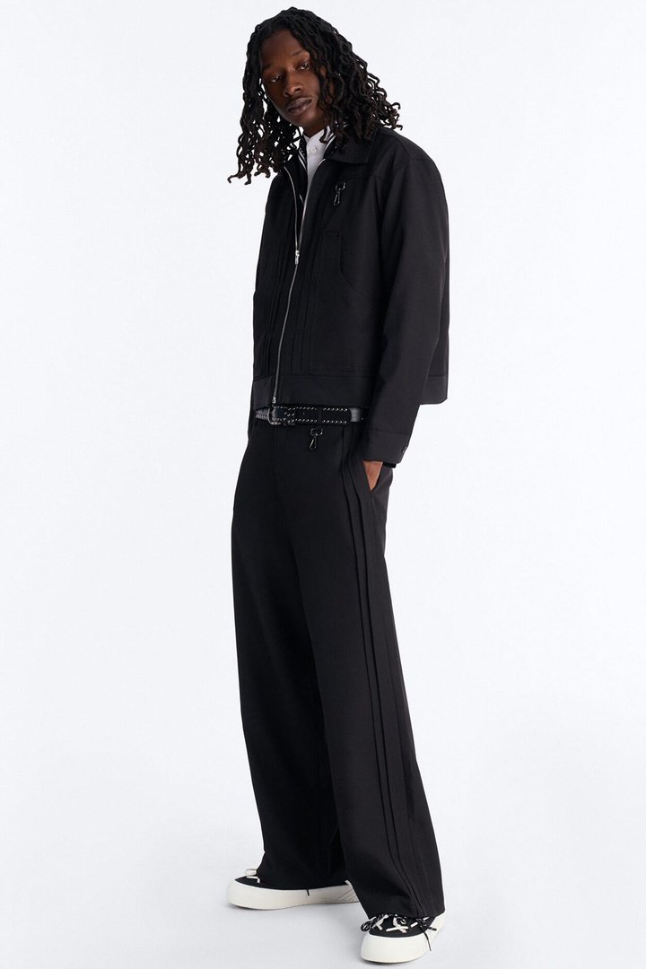 Baggy Vertical Sync Trouser - Black