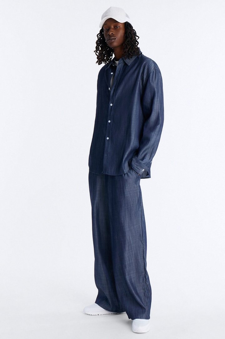 Wide Leg Mercer Gates Pant - Indigo