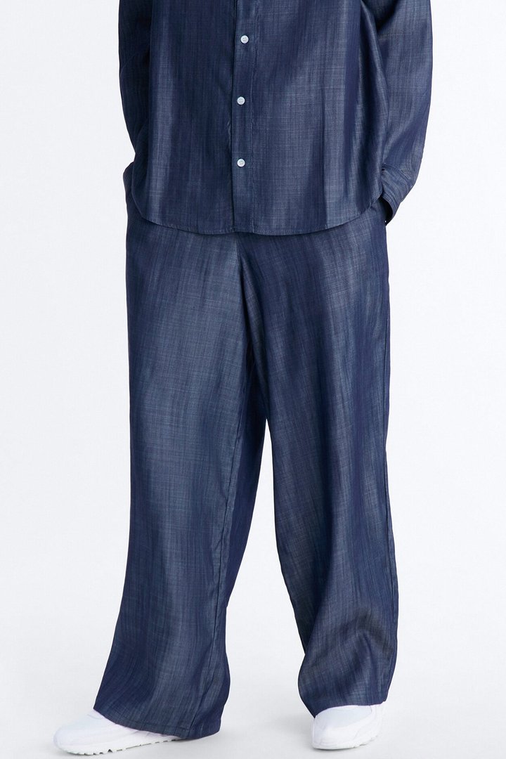 Wide Leg Mercer Gates Pant - Indigo