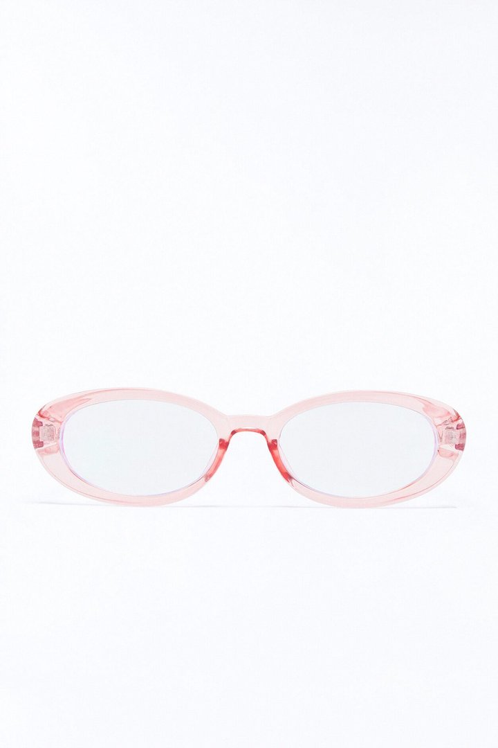 Corporate Baddie Blue Light Glasses - Pink