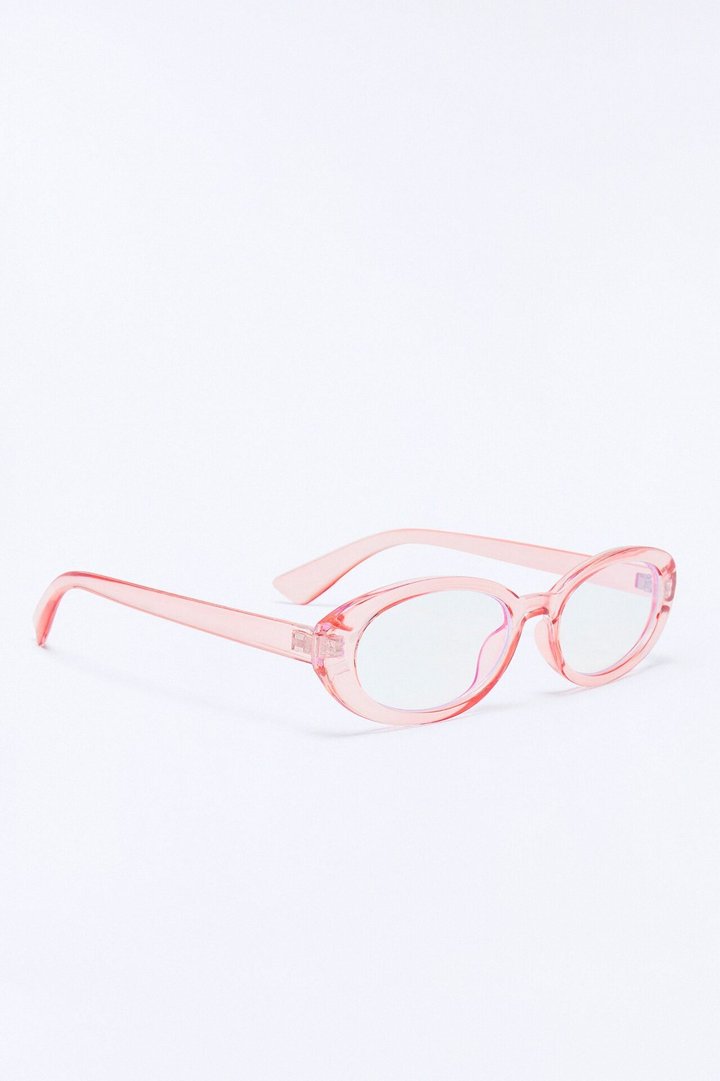 Corporate Baddie Blue Light Glasses - Pink