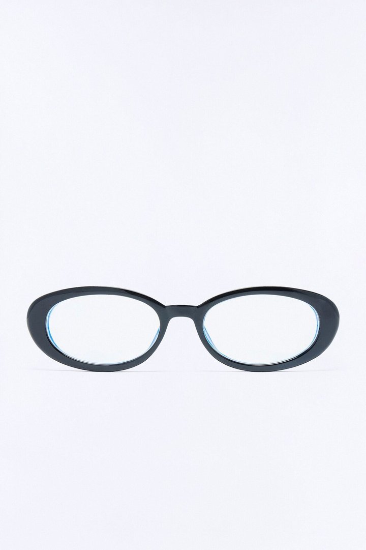 Corporate Baddie Blue Light Glasses - Black