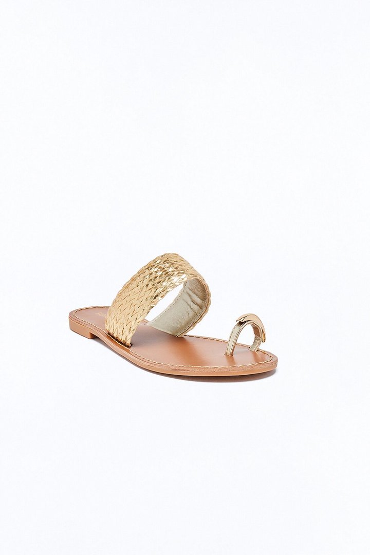 Huntington Beach Toe Ring Sandals - Gold