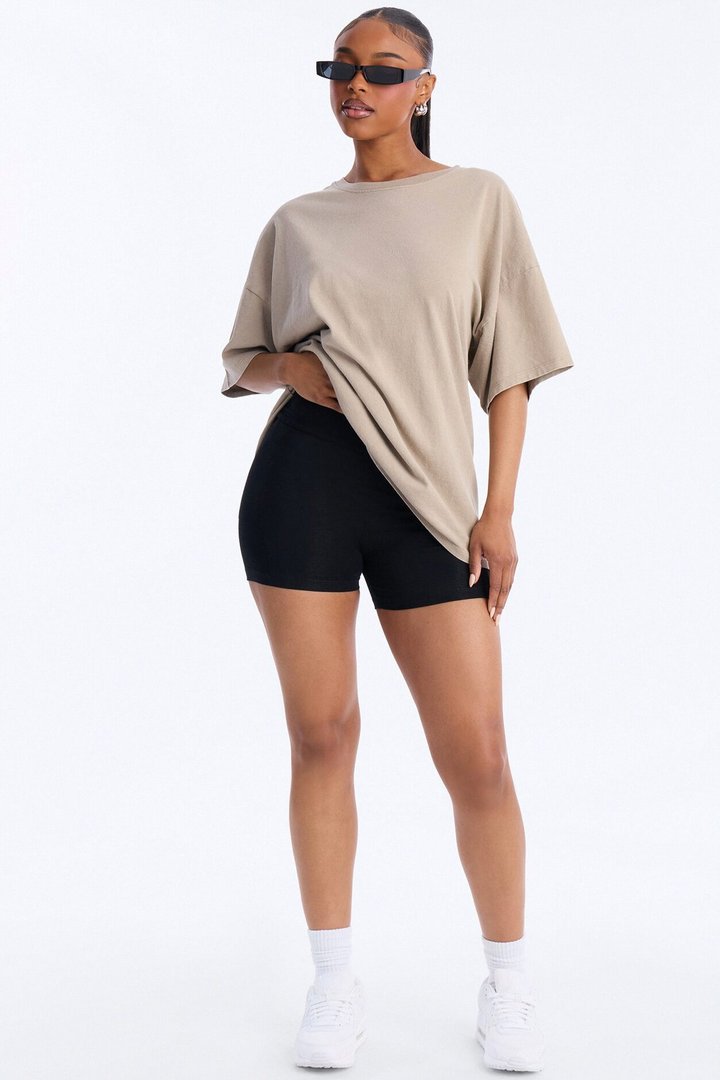 The Washed Oversized Tee - Olive