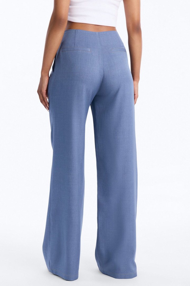 Angela High Rise Trouser Pant 33″ - Blue