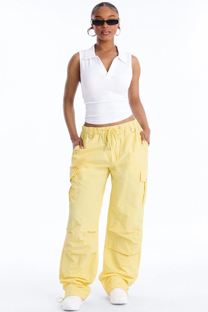 Girl Crush Parachute Pant - Yellow