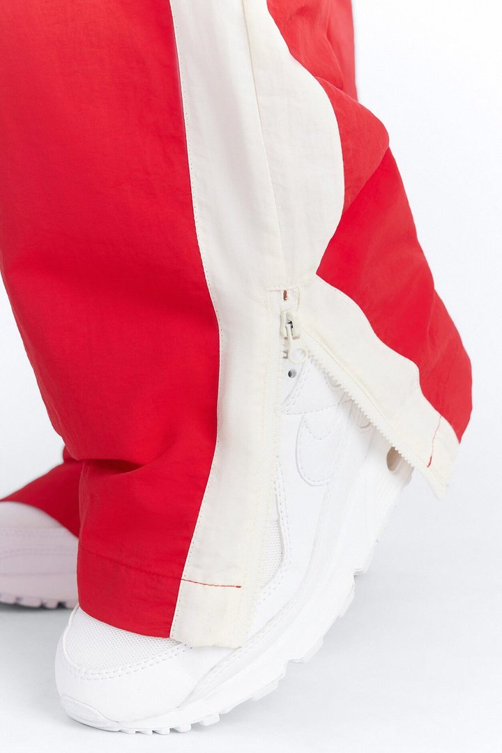 Fly Girl Era Color Block Windbreaker Pant″ - Red