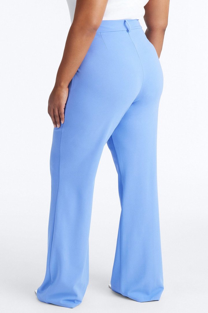 Heidi Wide Leg Trouser Pant - Periwinkle
