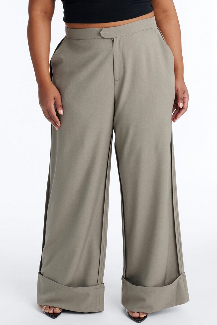 Executive Decisions Cuffed Trouser Pant 32″ - Olive