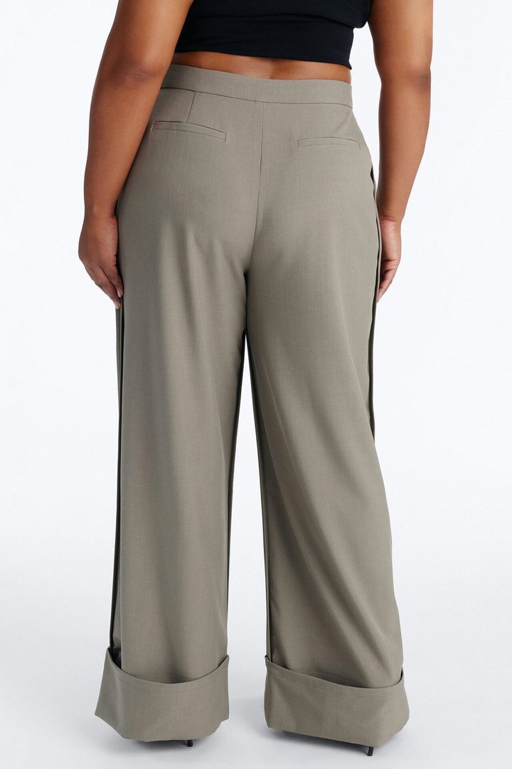 Executive Decisions Cuffed Trouser Pant 32″ - Olive