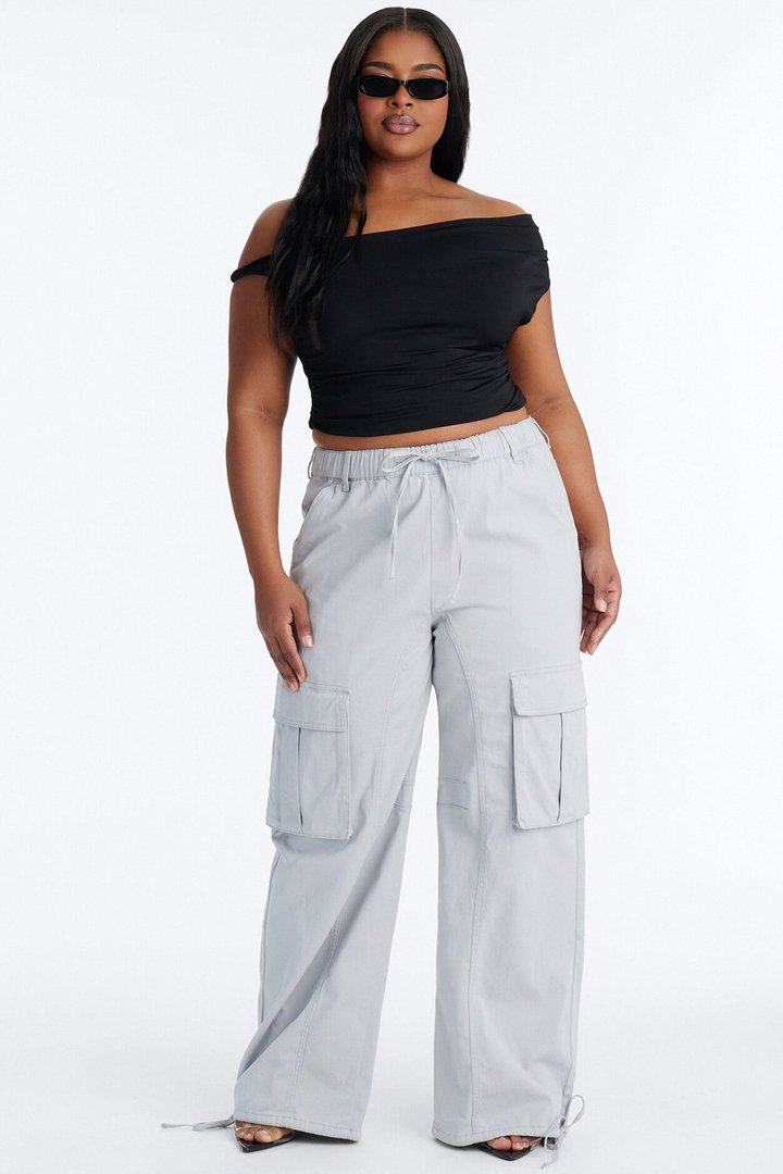 Portland Washed Cargo Pant - Slate Grey