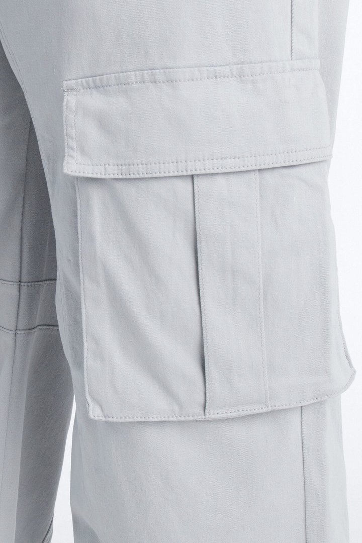 Portland Washed Cargo Pant - Slate Grey