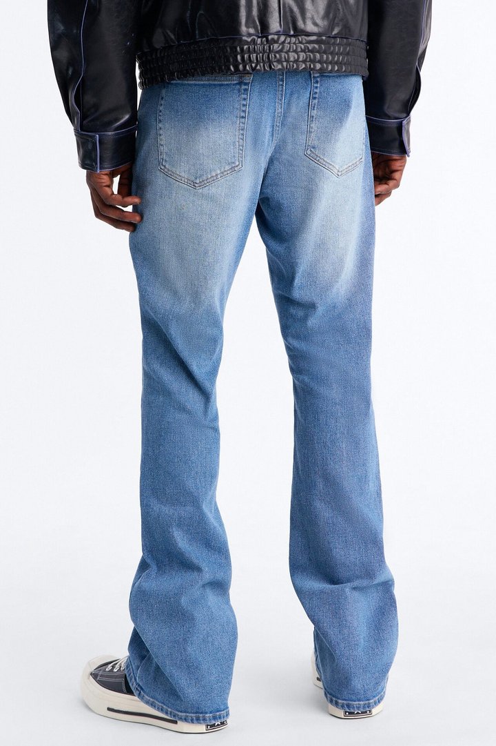 Essential Stacked Slim Flare Stretch Jean - Medium Blue Wash