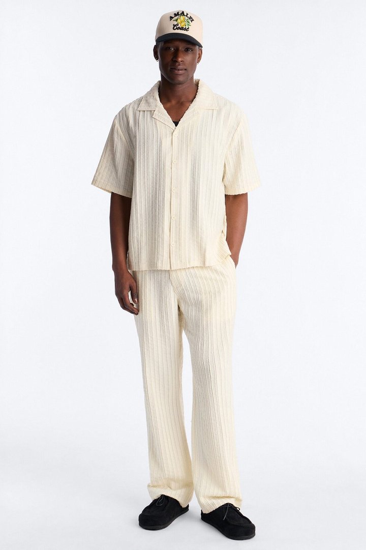 Straight Flare Aegean Pant - Cream