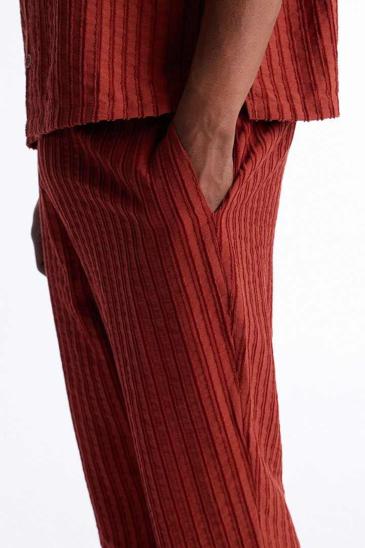 Straight Flare Aegean Pant - Rust