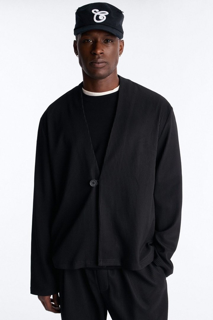 Show Up Shawl Collar Blazer - Black