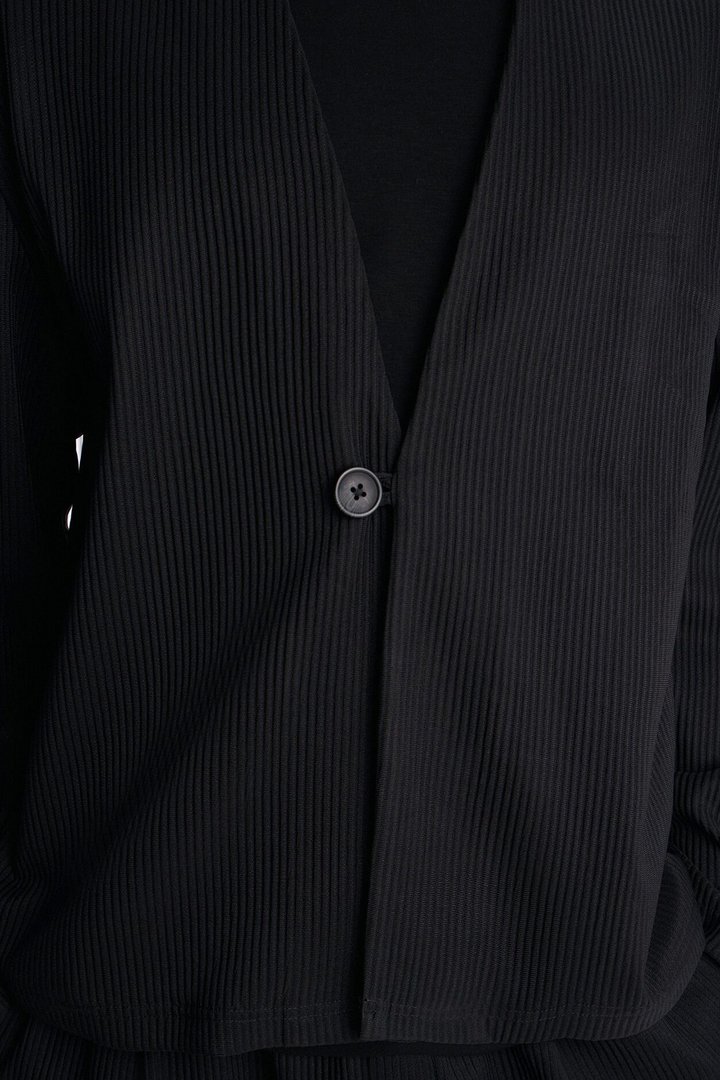 Show Up Shawl Collar Blazer - Black