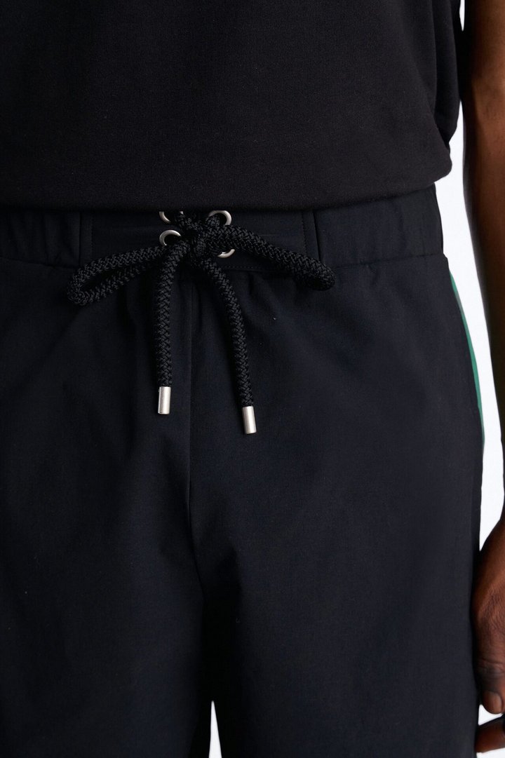 Everyday Stretch Paneled Boardshorts 9″ - Black/Green