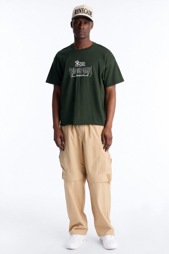 The Joker Beautiful Chaos Boxy Short Sleeve Tee - Green