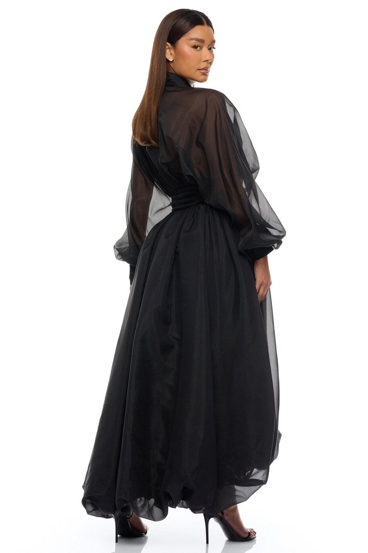 Muse Energy Taffeta Maxi Dress - Black