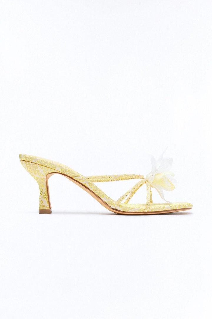 Island Sun Orchid Mules - Yellow