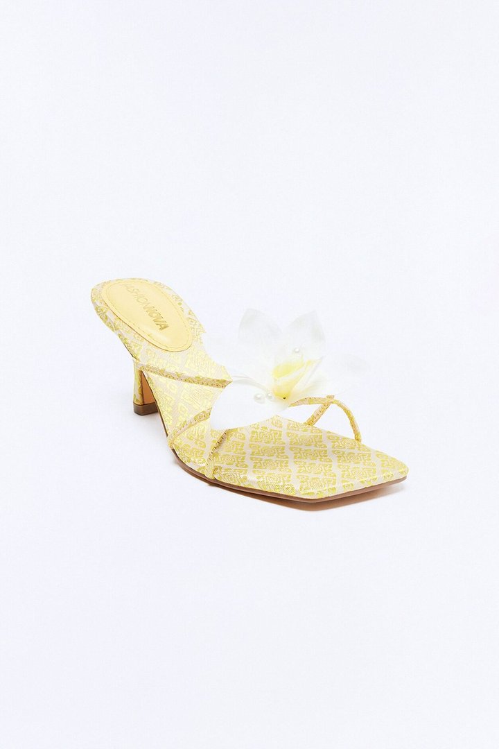 Island Sun Orchid Mules - Yellow