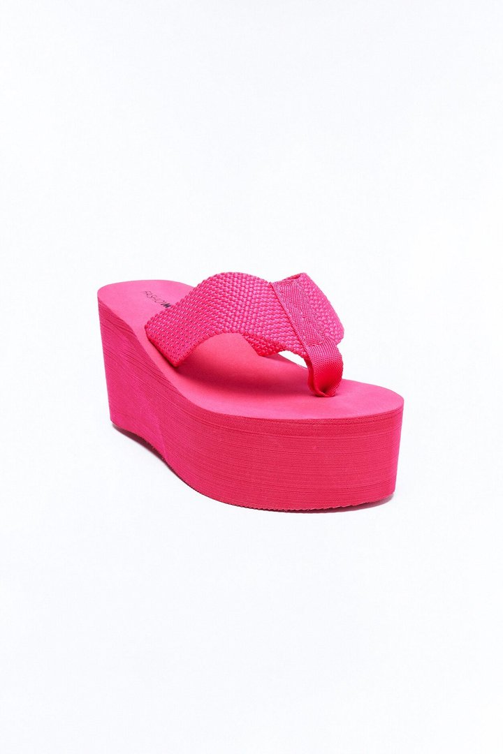 Keep On Wishing Wedges - Hot Pink