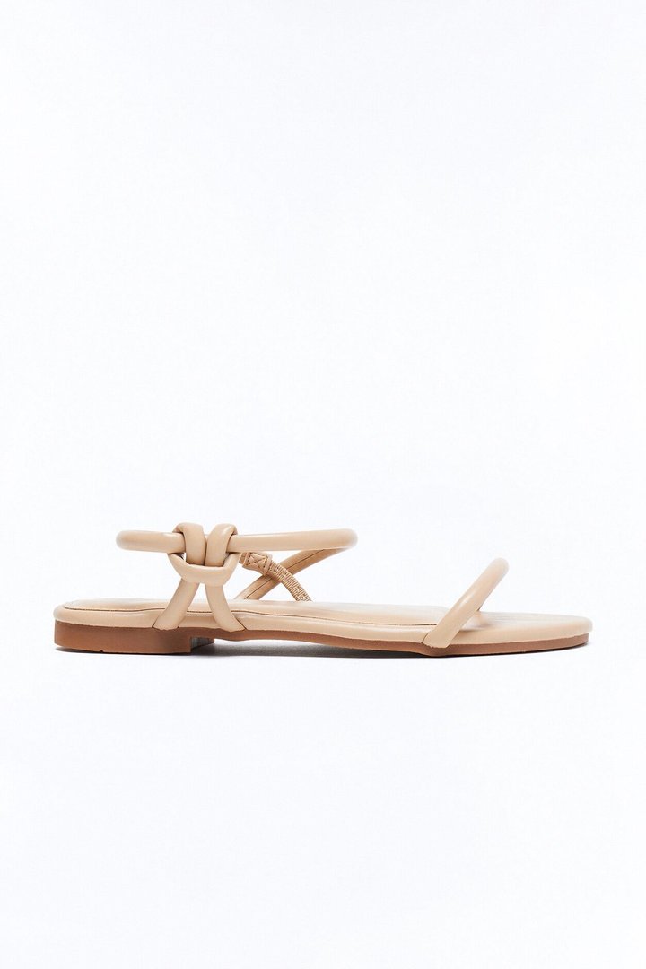 Kira Ankle Strap Sandals - Camel