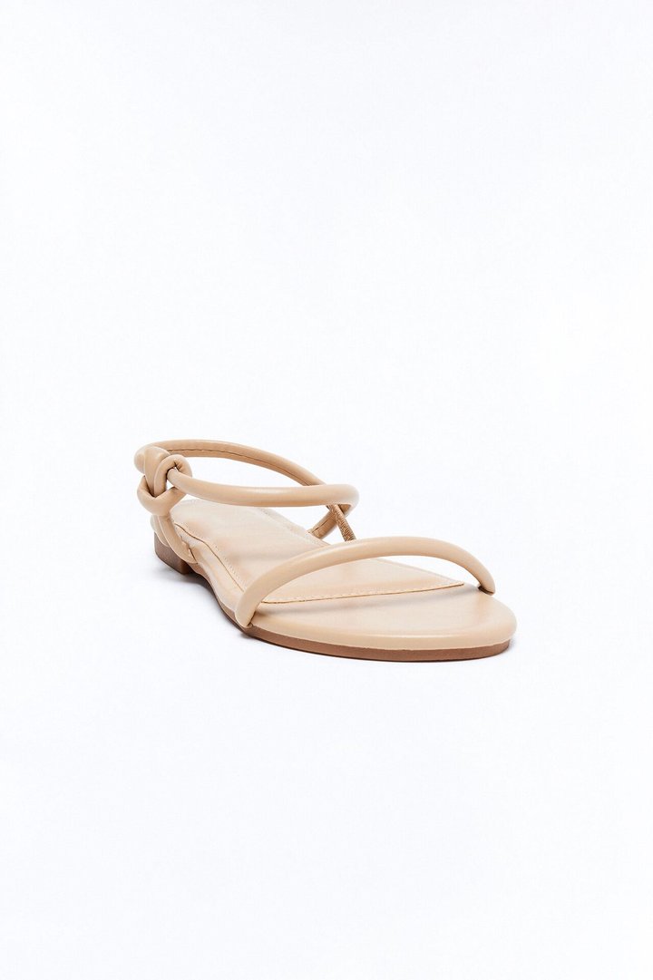 Kira Ankle Strap Sandals - Camel