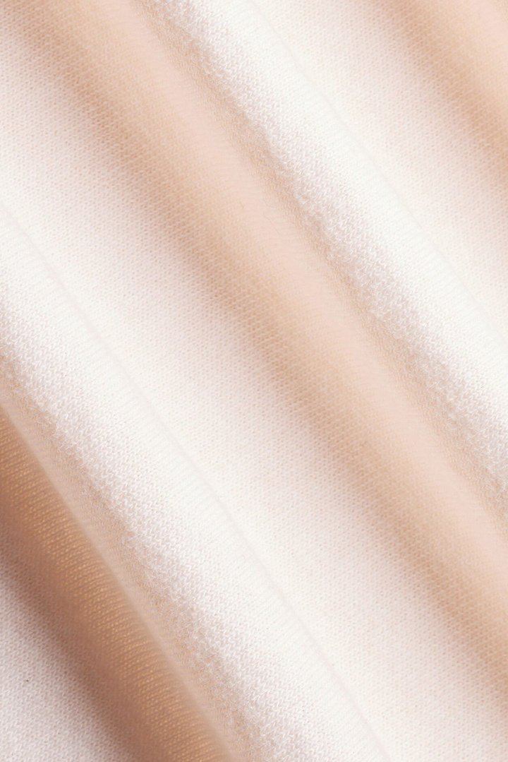 Cotton Jersey Boxy Short Sleeve Top - Oat Milk