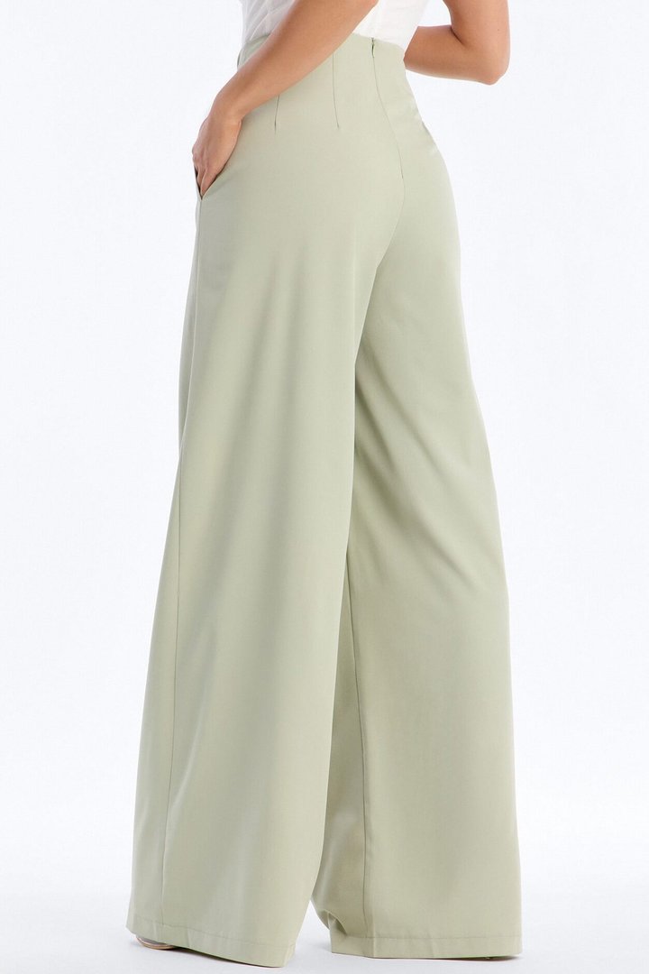 About Time Wide Leg Trousers - Sage