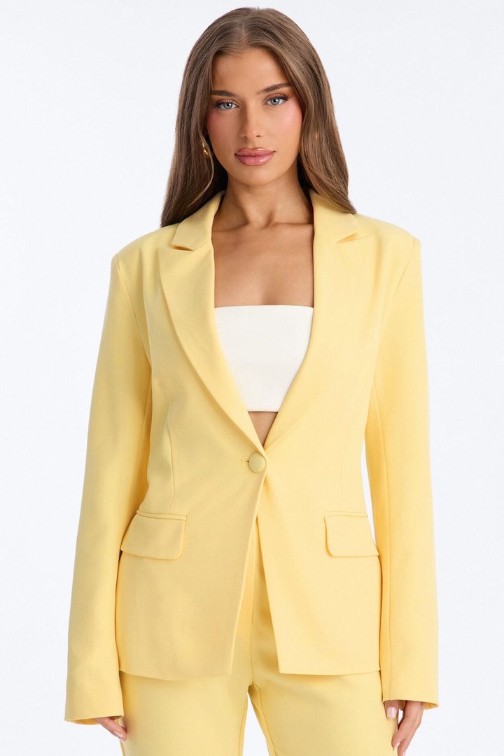 Breaking Even Blazer - Butter Yellow