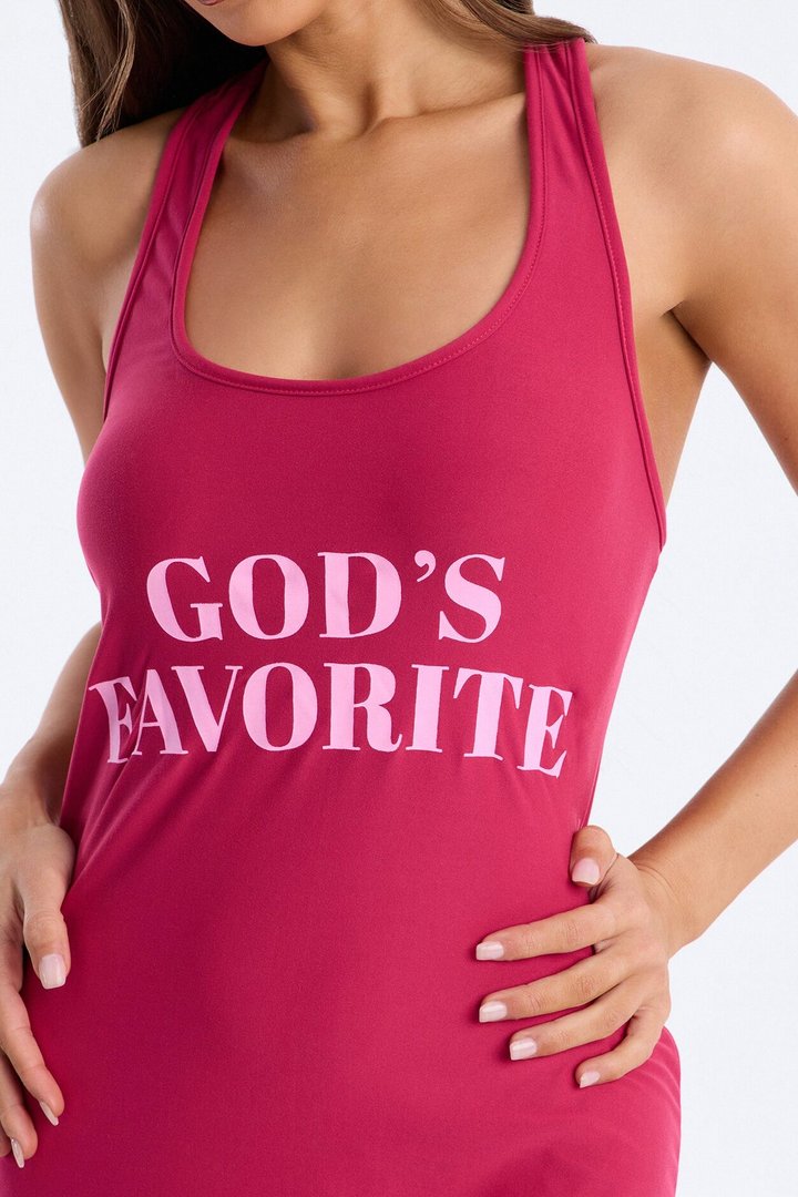 God's Favorite PJ Sleep Dress - Magenta