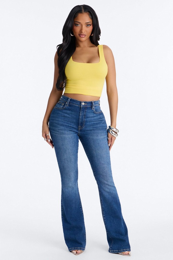 Tasmin Double Lined Tank Top - Yellow