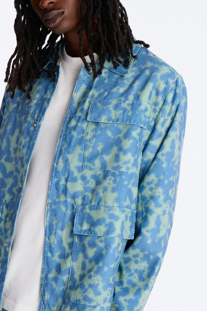 Terrain Drip Textured Chore Jacket - Blue