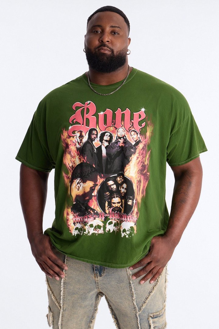 Bone Thugs N Harmony The Crossroads Vintage Short Sleeve Tee - Hunter Green